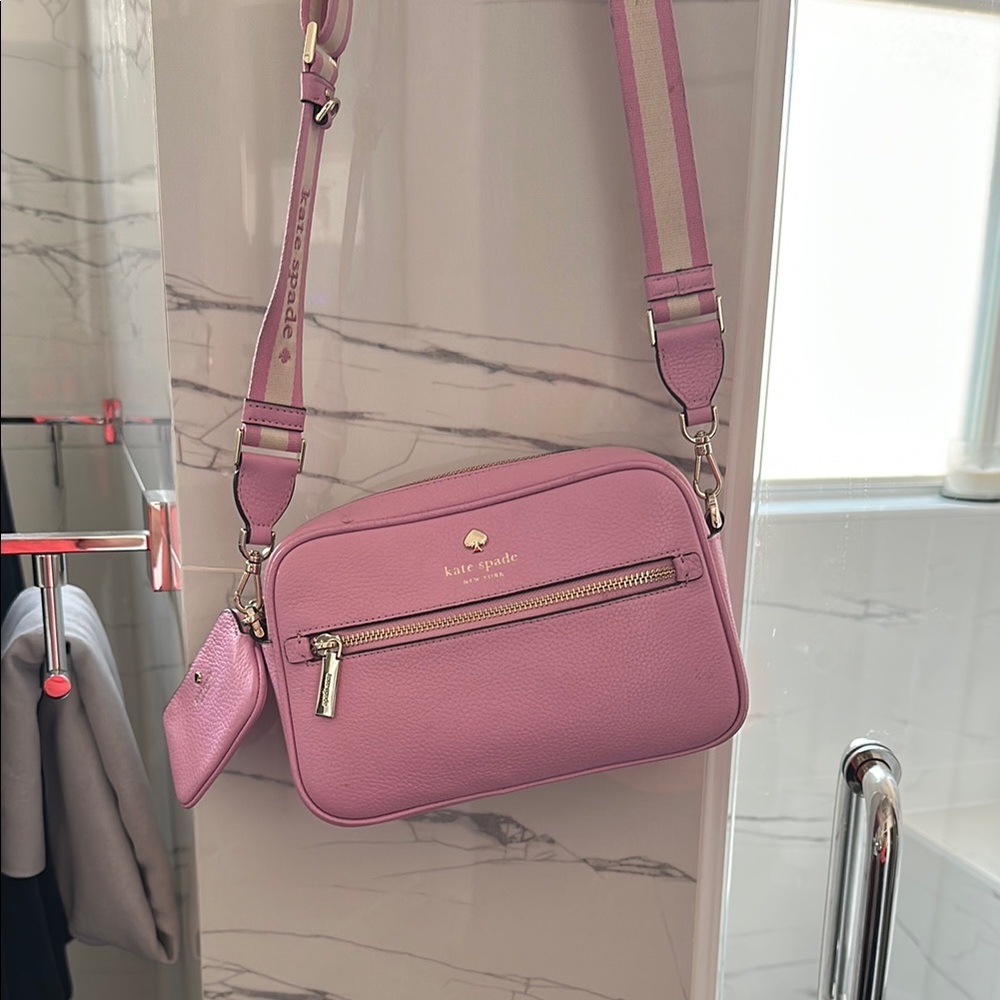 Kate Spade Pink Crossbody Bag with Sleek Design